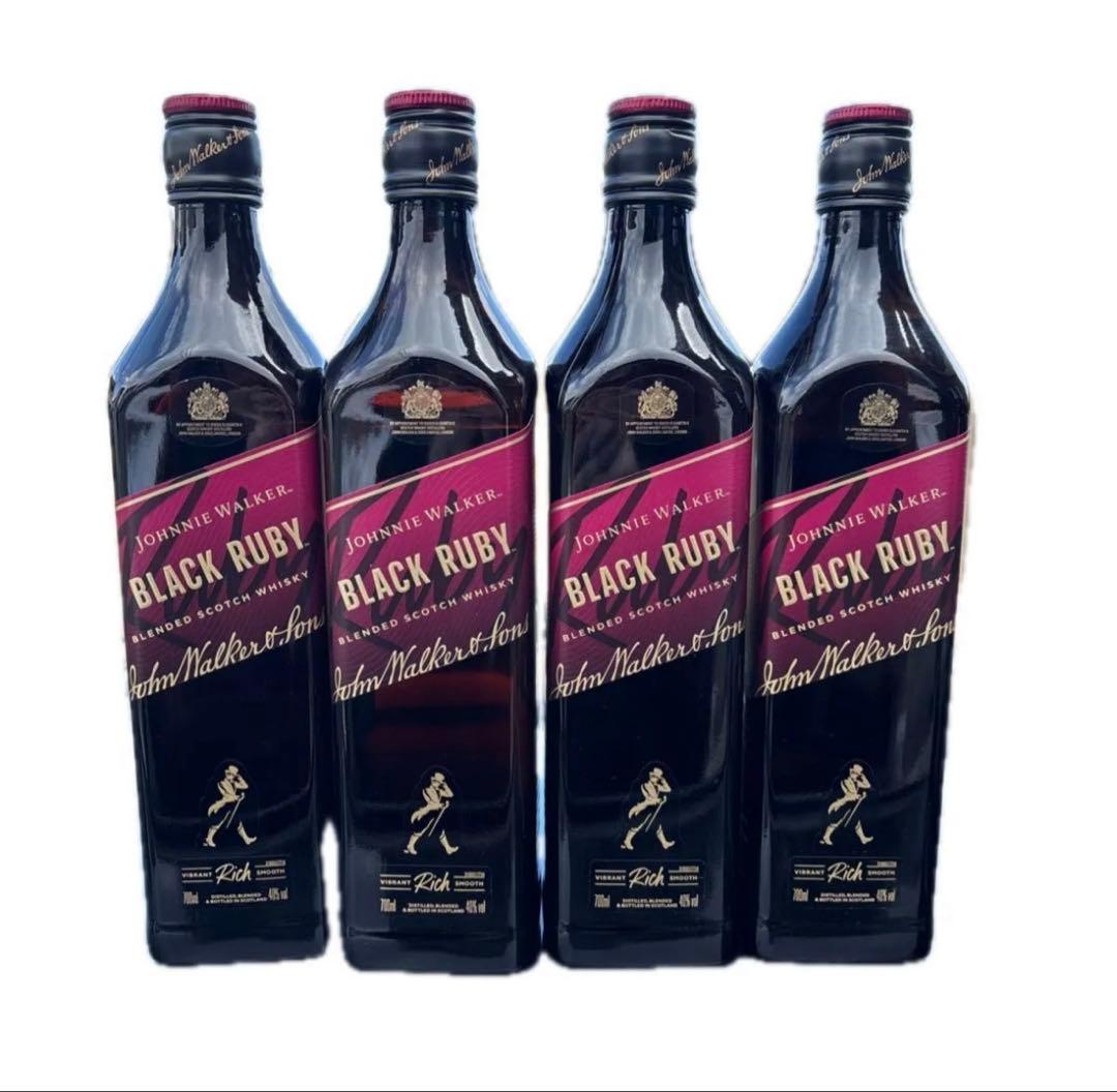 ジョニーウォーカー ブラックルビー 700ml 4本セット