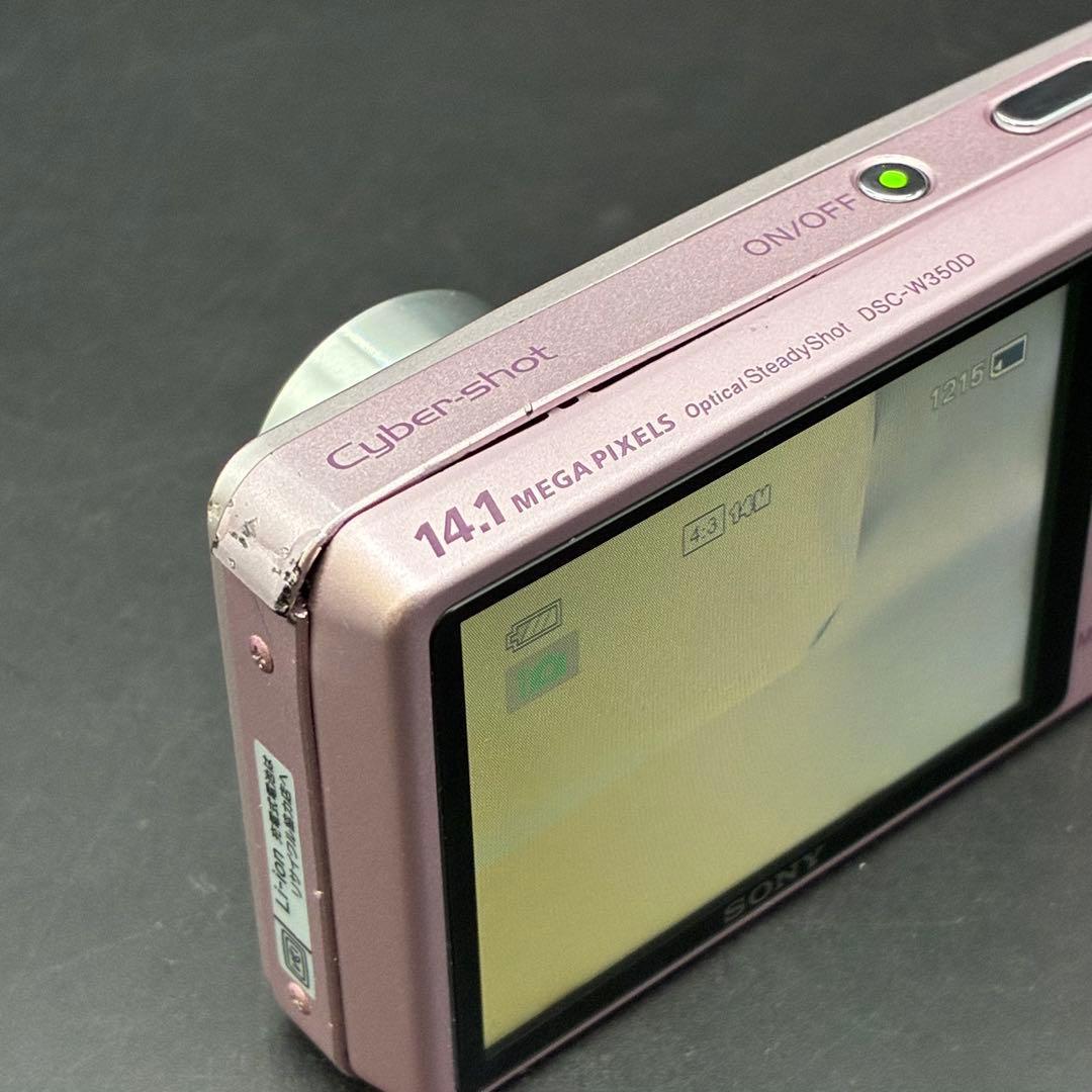 【動作OK】SONY Cyber-shot DSC-W350D限定ピンクローズ