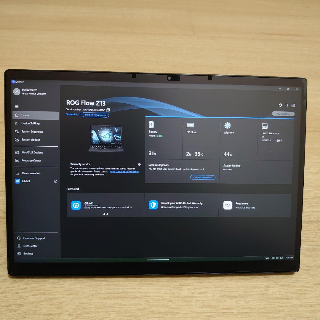 Windowsタブレット本体 Asus Rog Flow Z13