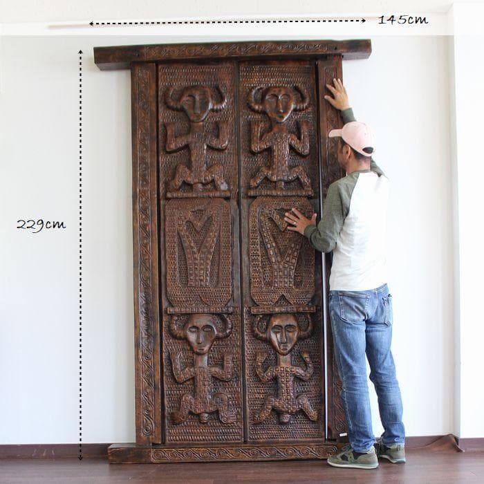 店舗・法人宛て限定 ティモール島 バリ島 扉 門 ドア 152x229cm