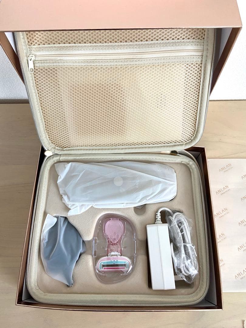 ANLAN 脱毛器 ダブルタップ式 VIO対応 美肌ケア ムダ毛ケア