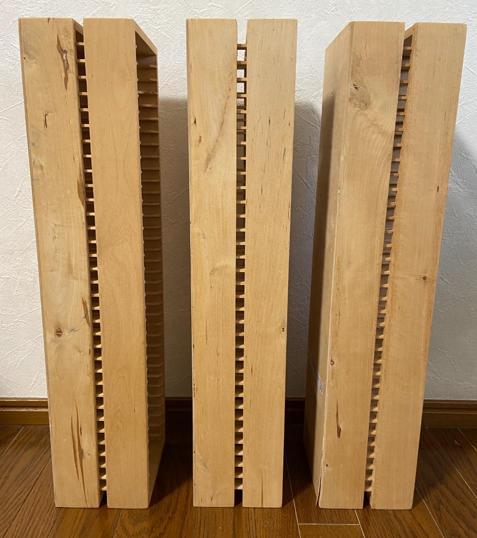 【USED品】IKEA　イケア　BOALT　CD収納ラック　３点セット