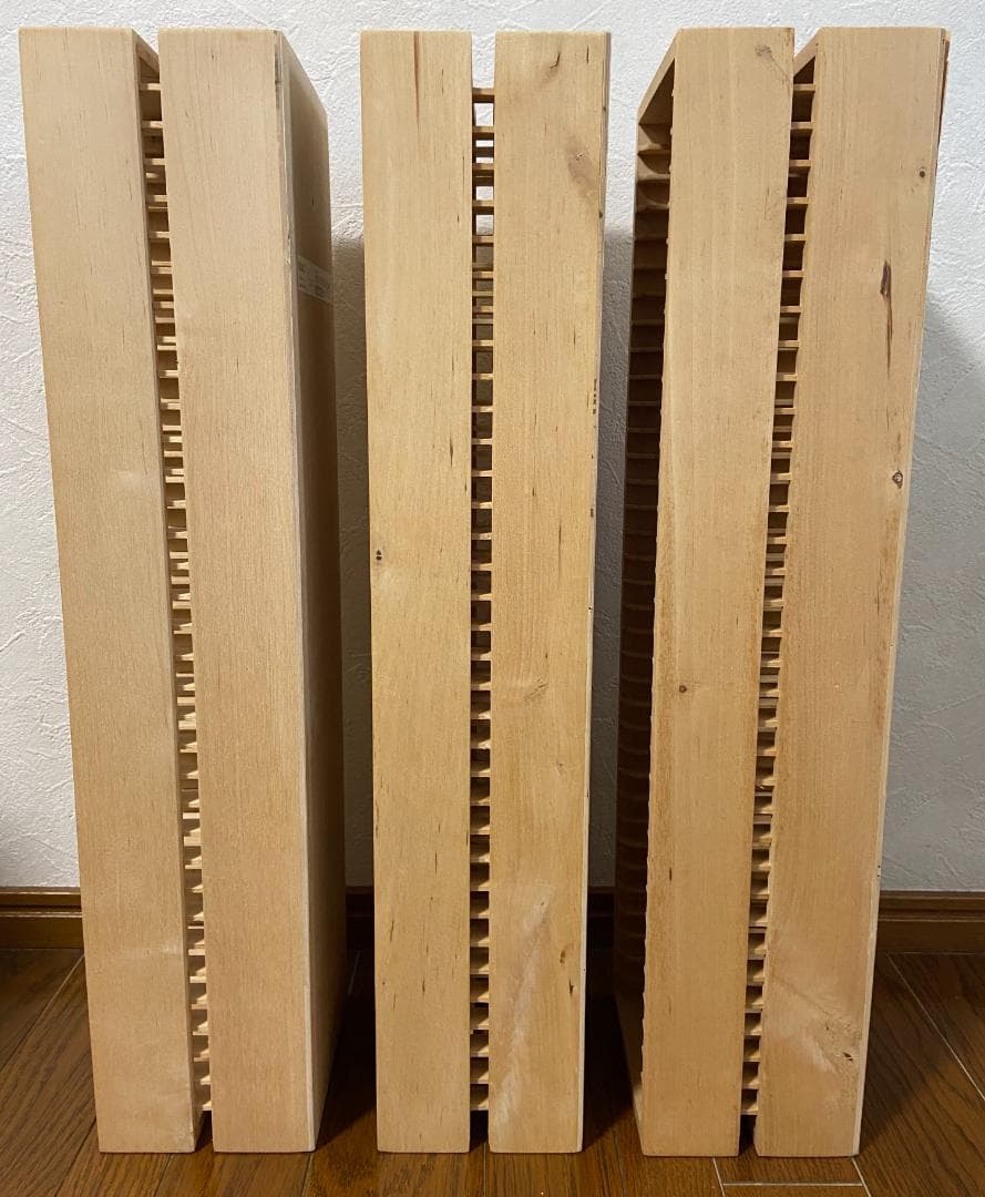 【USED品】IKEA　イケア　BOALT　CD収納ラック　３点セット