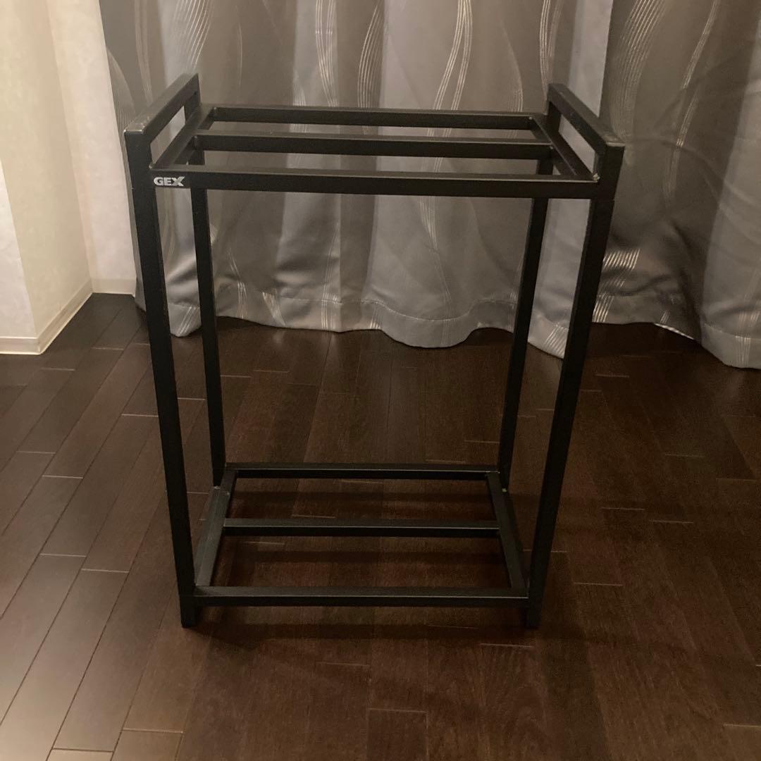 【廃盤品】GEX 水槽台 45cm スチール ラック 2段台
