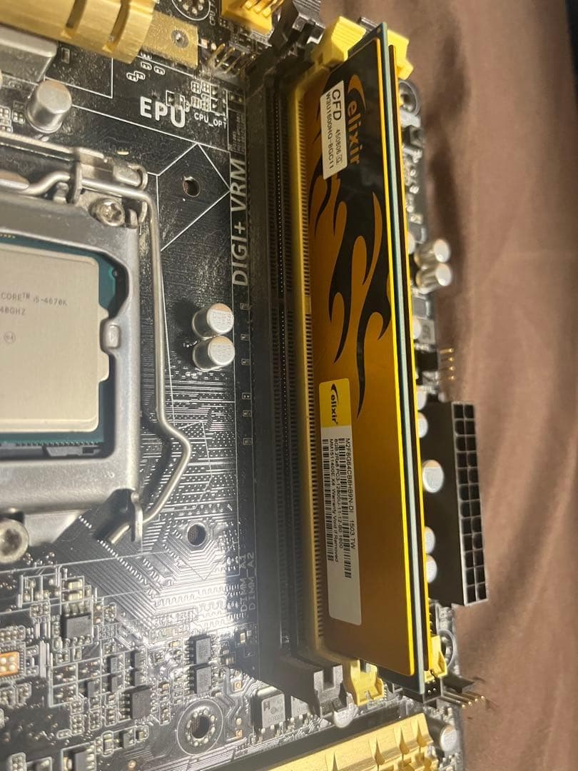 動作確認済 ASUS Z87-PRO & i5 4670K & 8GB セット