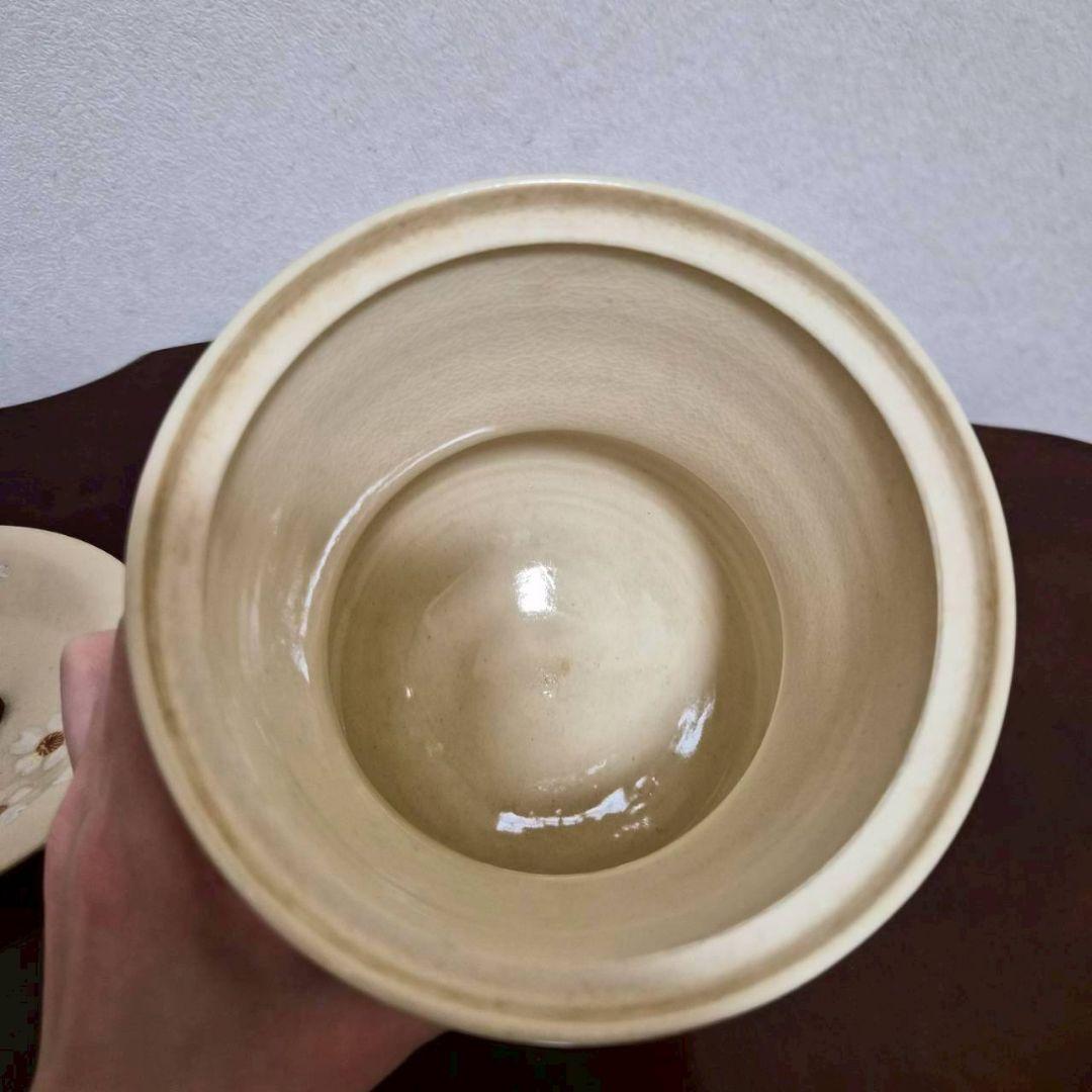 【仁清】作 水指 京焼 茶道具　桜　紅葉　仁清作