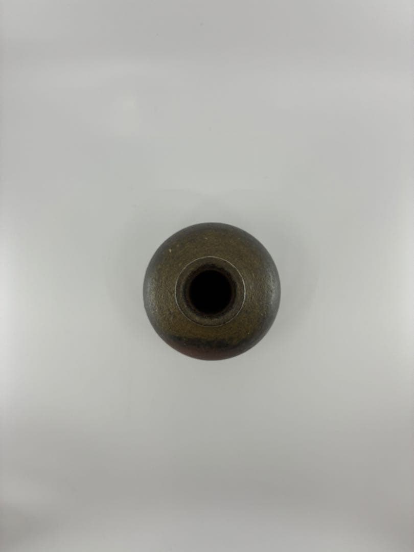 備前焼 花入 一輪挿し 共箱付き 陶印あり 約20cm 花瓶