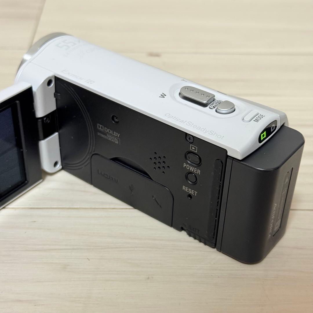 美品　SONY HDR-CX270V ホワイト ビデオカメラ