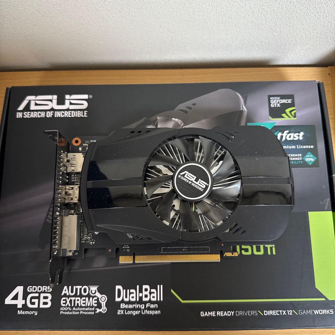 グラフィックボード・グラボ・ビデオカード ASUS GTX 1050 Ti 4GB