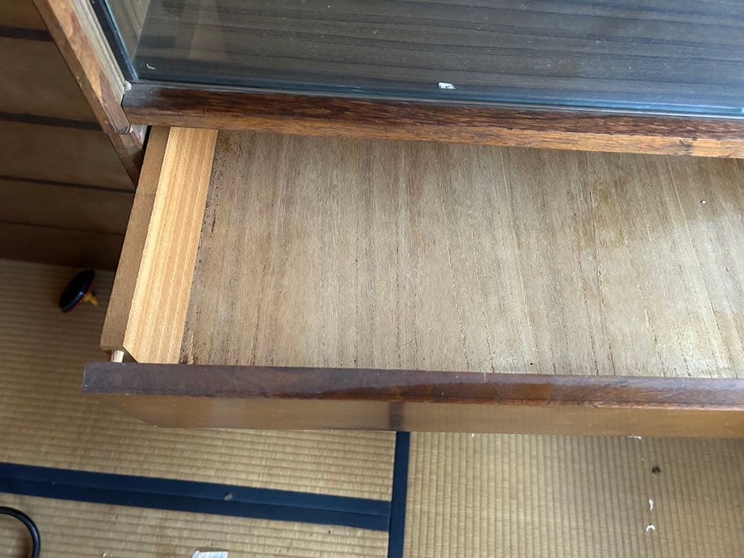 昭和レトロ　和箪笥　ガラス扉付き