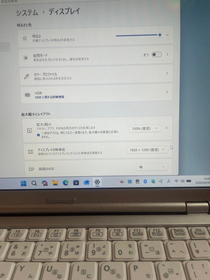 Panasonic Let's note CF−SZ5Win11&Office