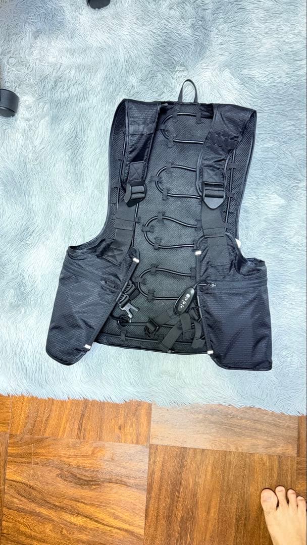 黒い冷却ベスト フリーサイズ