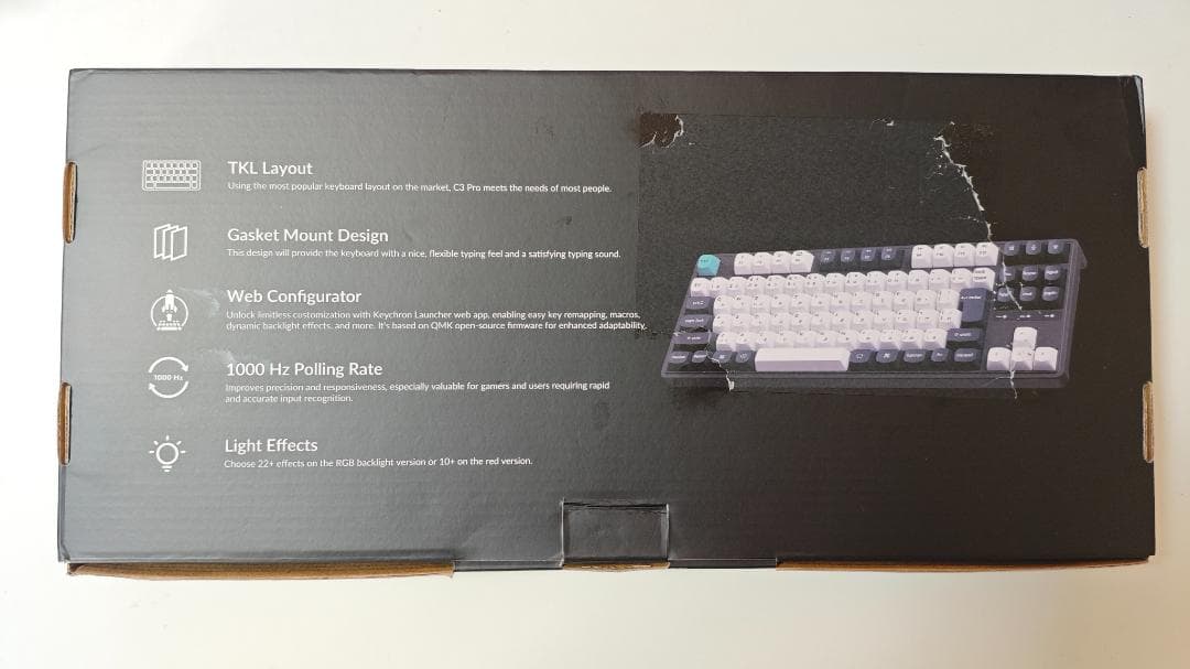 キーボード Keychron C3 Pro, Akko V3 Lavender Purple