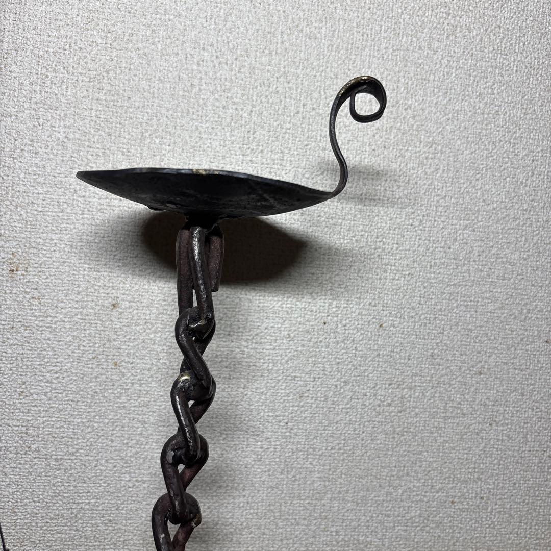 浅草義治 アイアン作品 3点セット 高さ31〜39cm 燭台 花器 鉄工芸