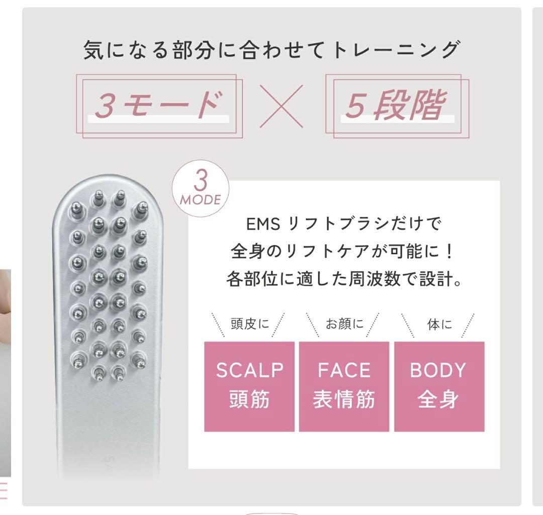 ボディ・フェイスケア SALONIA EMS LIFT BRUSH SAL22206SL