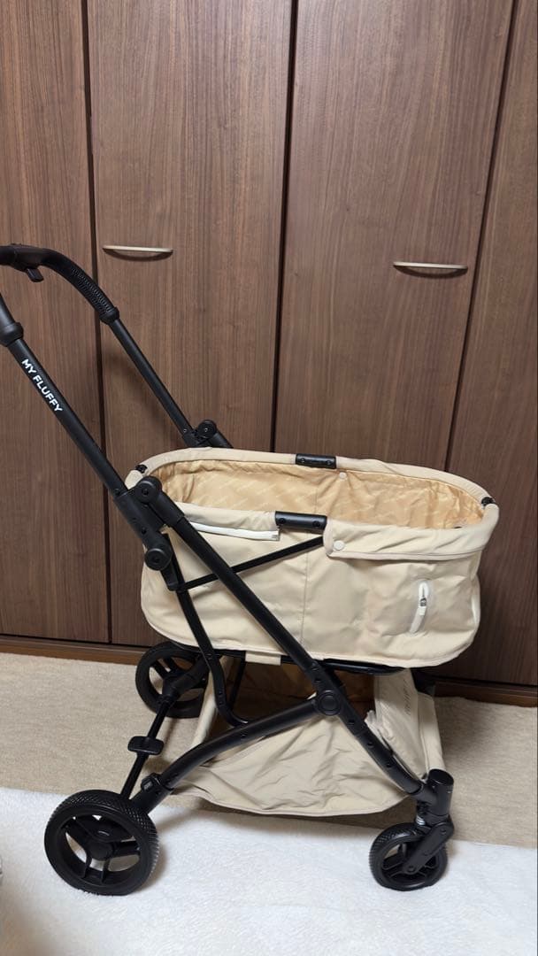 ベージュ ペットカート 軽量 7.95kg