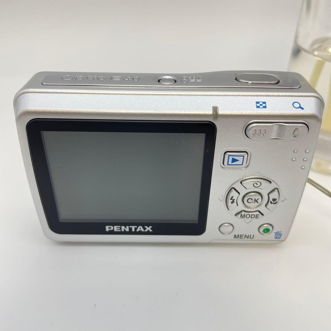 美品✨PENTAX Optio E40✨動作確認済 スマホ転送OK 単三電池♪