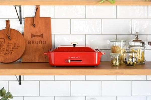 ☆新品未開封☆ 45％オフ！BRUNOホットプレート たこ焼き器付き レッド