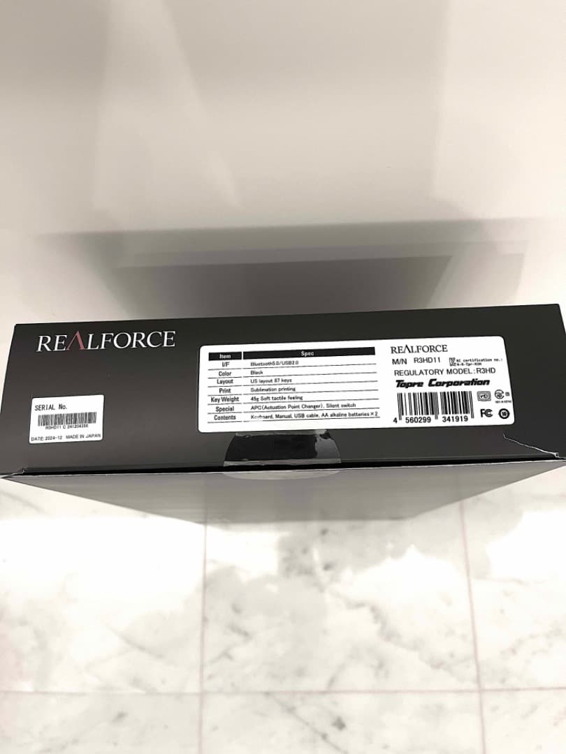 【新品・未使用】REALFORCE R3HD11 英語キー配列ブラックその２