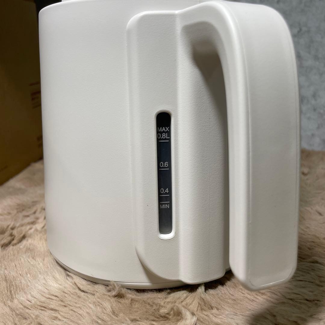 無印良品温度調節機能付き電気ケトル 0.8L MJ-KEC08 LA1MTA3S