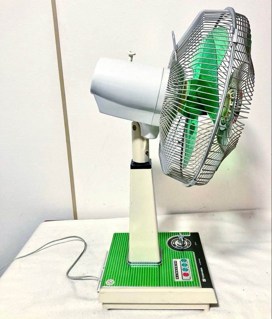 昭和レトロ TOSHIBA東芝扇風機 完動品 グリーン