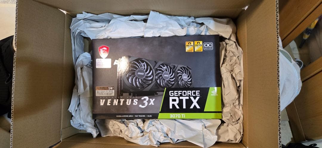 グラフィックボード・グラボ・ビデオカード msi Geforce RTX3070ti VENTUS 3X