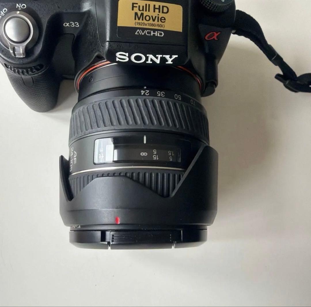 SONY α33 ボディ＋Minolta 24-105mm 標準ズームセット