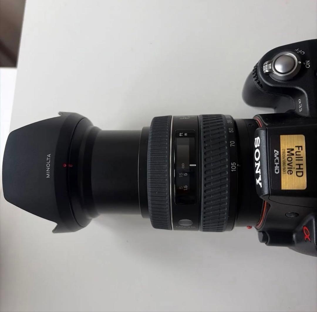 SONY α33 ボディ＋Minolta 24-105mm 標準ズームセット