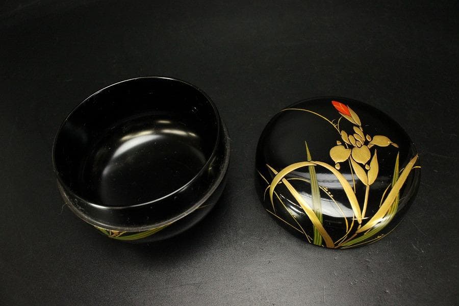茶道具 蒔絵平棗 御本茶碗 瀬戸茶入 帛紗まとめて(ZE780)