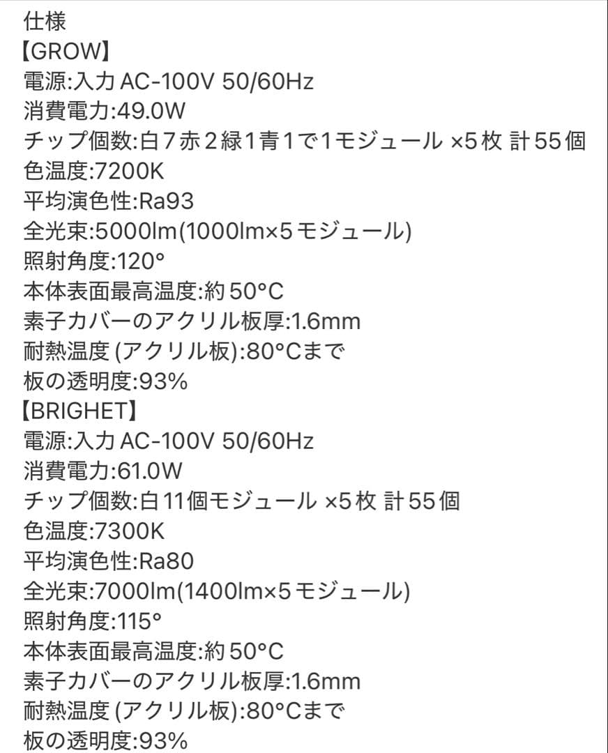 アクロ LED GROW&BRIGHET 900 吊り下げ用ライトスタンドセット