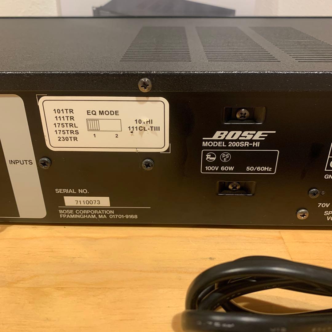 BOSE 200SR-HI ミキサーアンプ マイク入力2系統 外部入力3系統