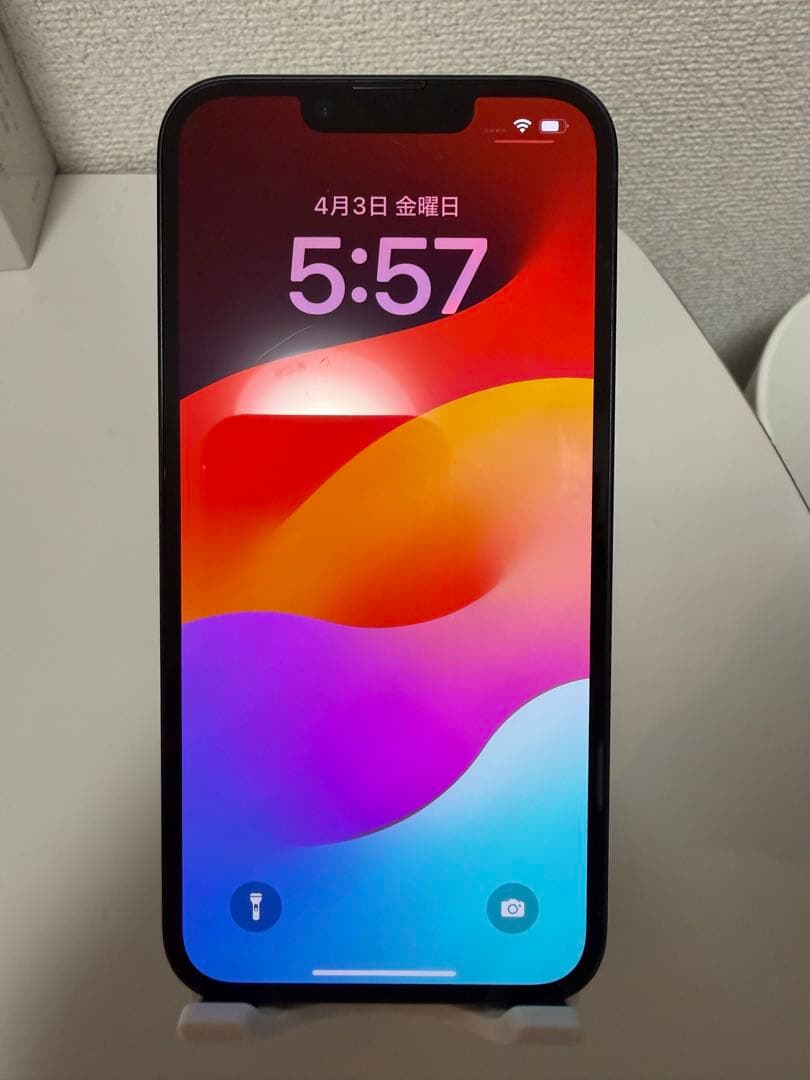 完動美品iPhone14 128GB SIMフリー　ブラック　バッテリー100%