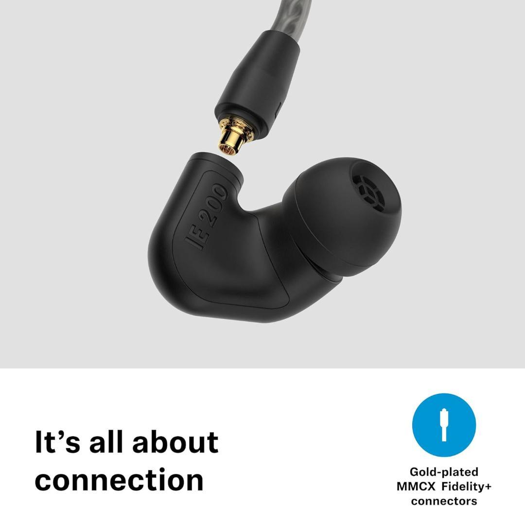 ゼンハイザー Sennheiser IE 200 有線イヤホン カナル型ブラック