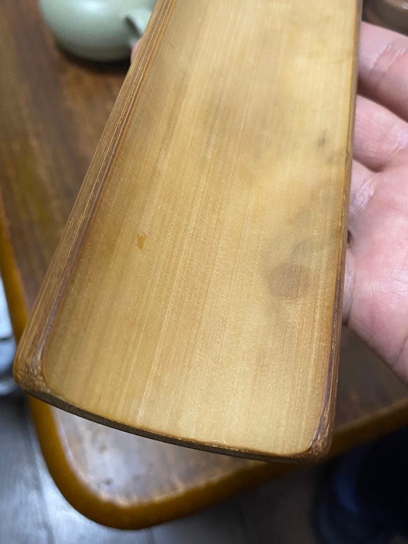 茶合 竹彫 茶道具　山水 名家 唐物