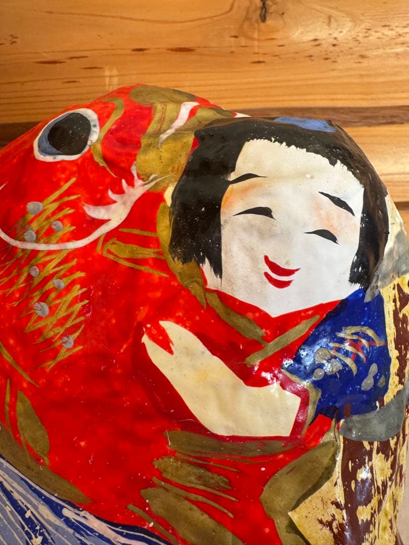 希少 郷土玩具 香川 高松張子 鯛抱き金時 宮内フサ
