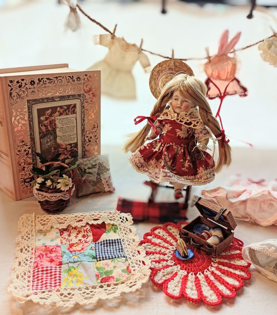 お衣装セット　ミニョネット　ビスクドール　Handmade　着せかえ