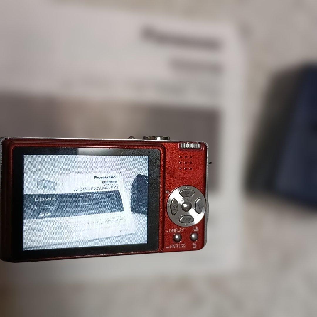 Panasonic DMC-FX7 レッド 本体と付属品