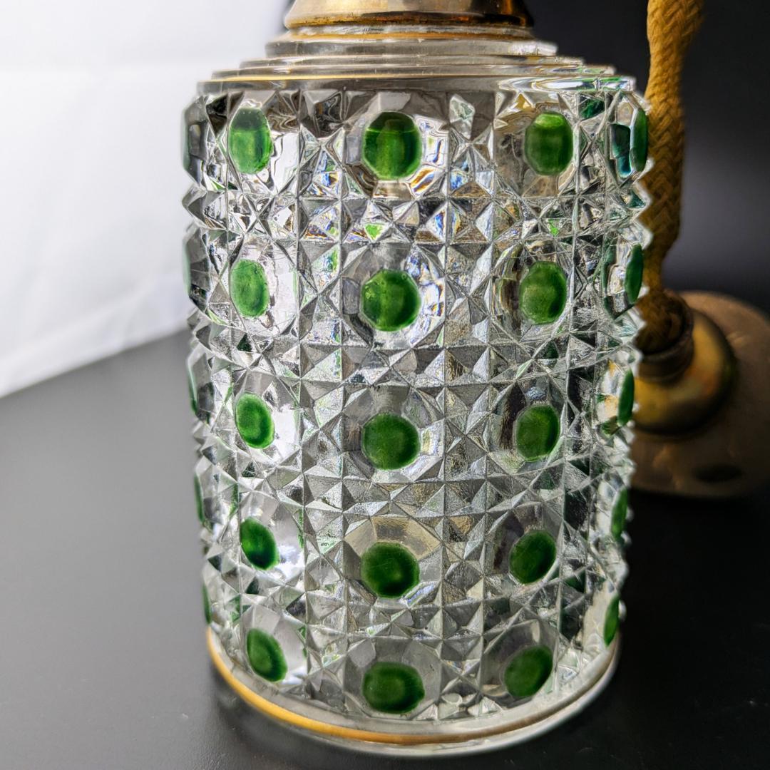 オールドバカラ ディアマン アトマイザー グリーン＆金彩 BACCARAT