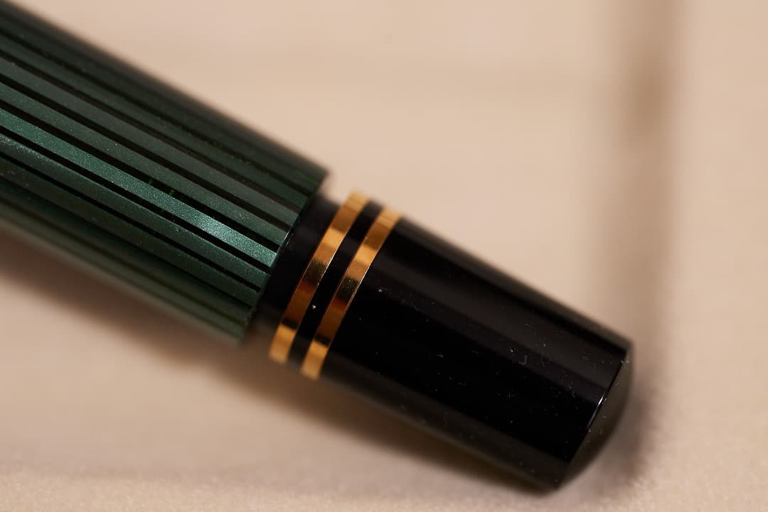 【極美品】Pelikan M400 緑縞 M 長原氏調整済 旧仕様（透過縞）