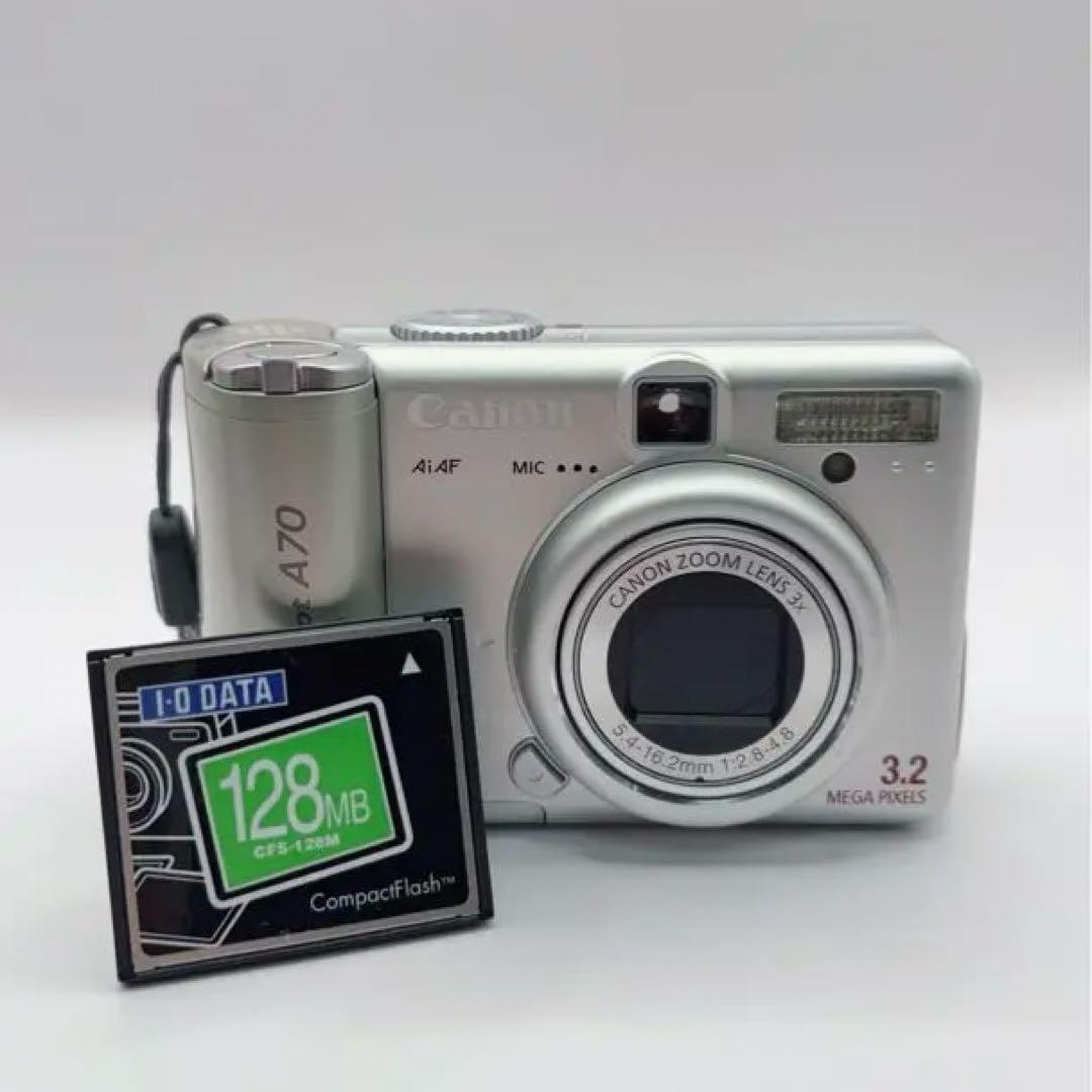 【動作確認済】Canon PowerShot A70 デジカメ CCD 単三電池