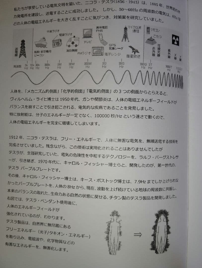 ニコラ・テスラ 電話タグ 電磁波対策 量子力学 健康 チタン合金正規品