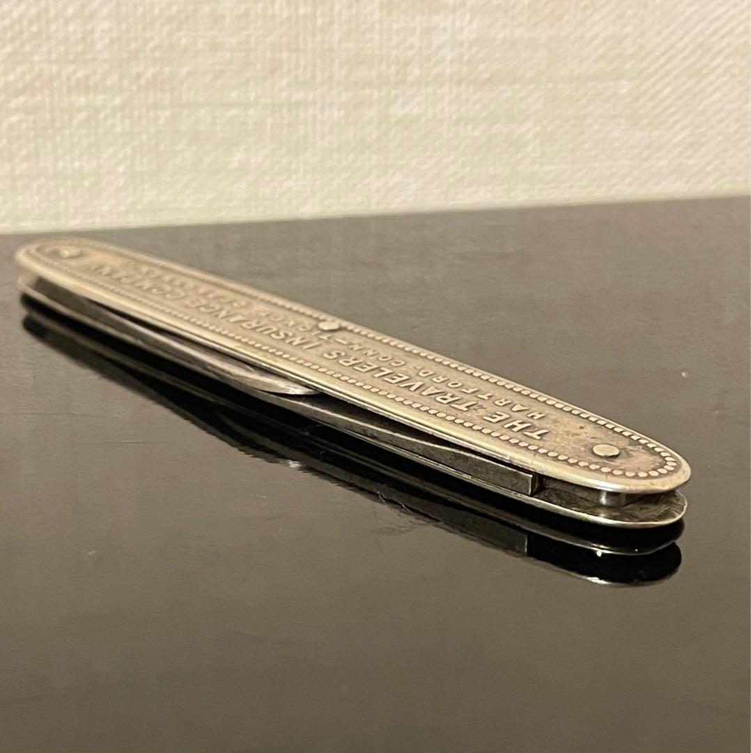 アンティーク　ヴィンテージナイフ　　　　　保険会社広告付き　L.F.& C.社製