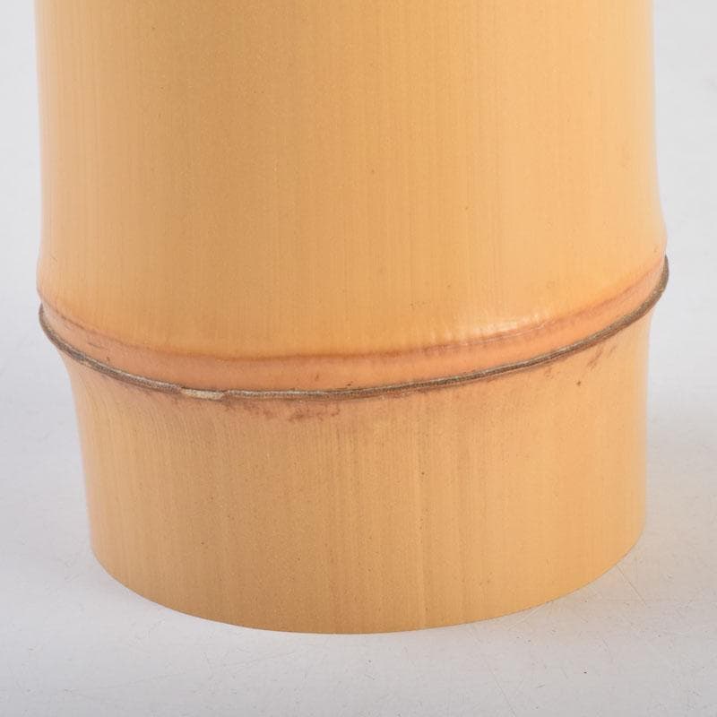 茶道具　竹林作　淡々斎好写　古竹　鯉口切花入　前大徳　福本積應極め箱　N8622
