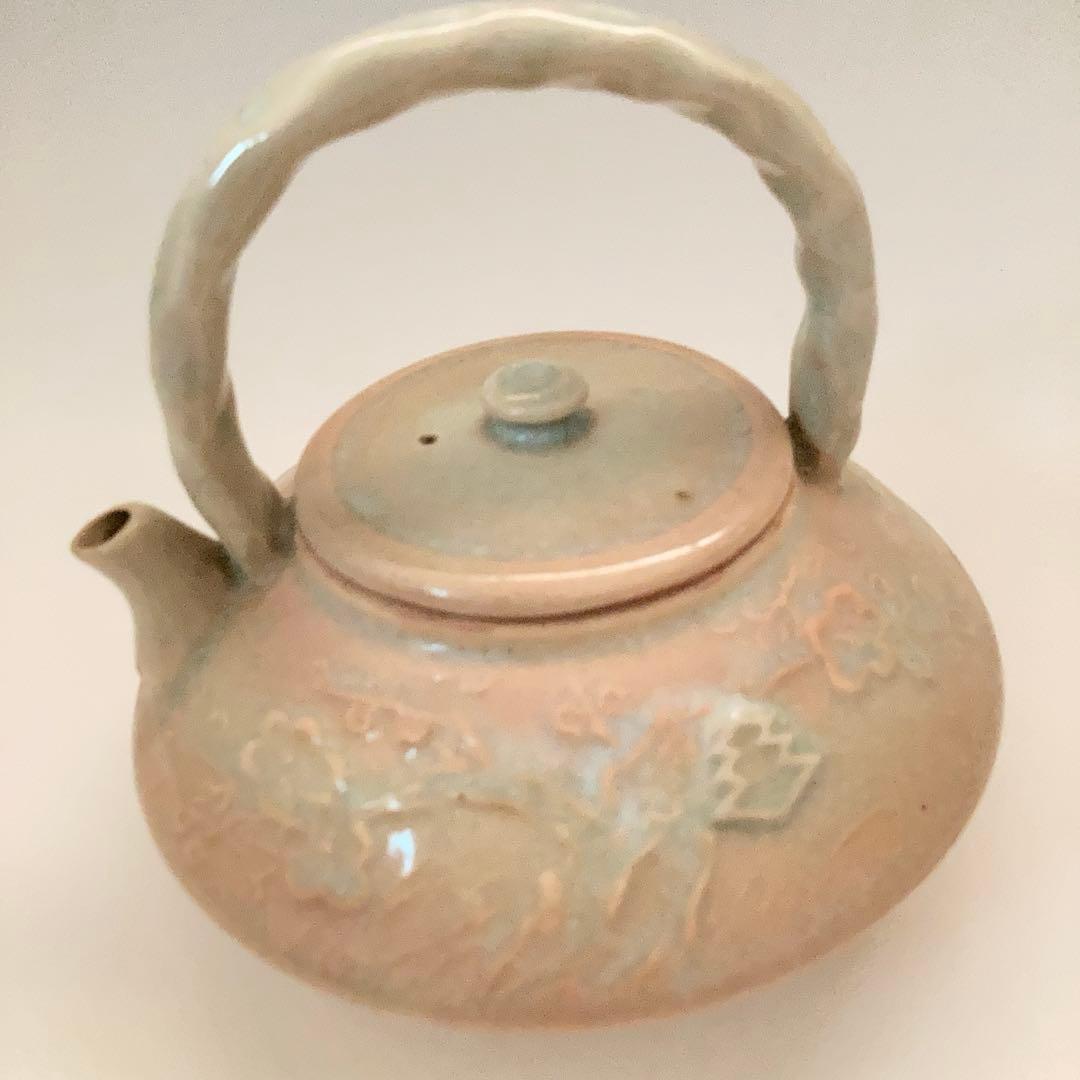 【希少】小笠原流　三階菱　玉祖窯　煎茶道具 ボウフラ　ボーフラ　湯沸かし　水差し