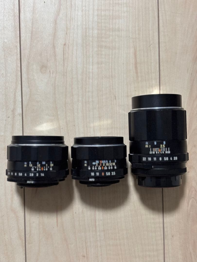 PENTAX SPOTMATIC 一眼レフカメラ 3本レンズセット
