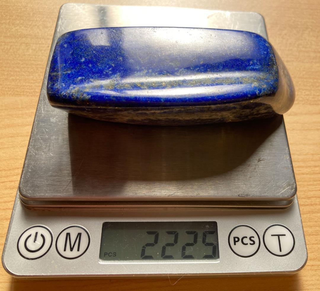 ✨週末限定値下げ✨ラピスラズリ 磨き石 タンブル 222g 約9.2cm 天然石