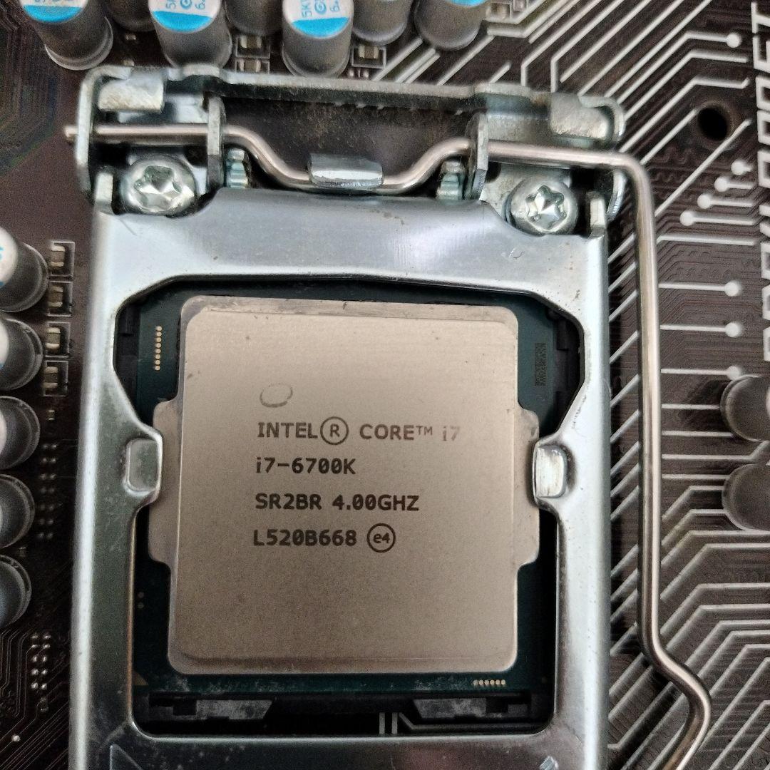 MSI Z170マザーボード +cpu i7-6700K + メモリ16GB