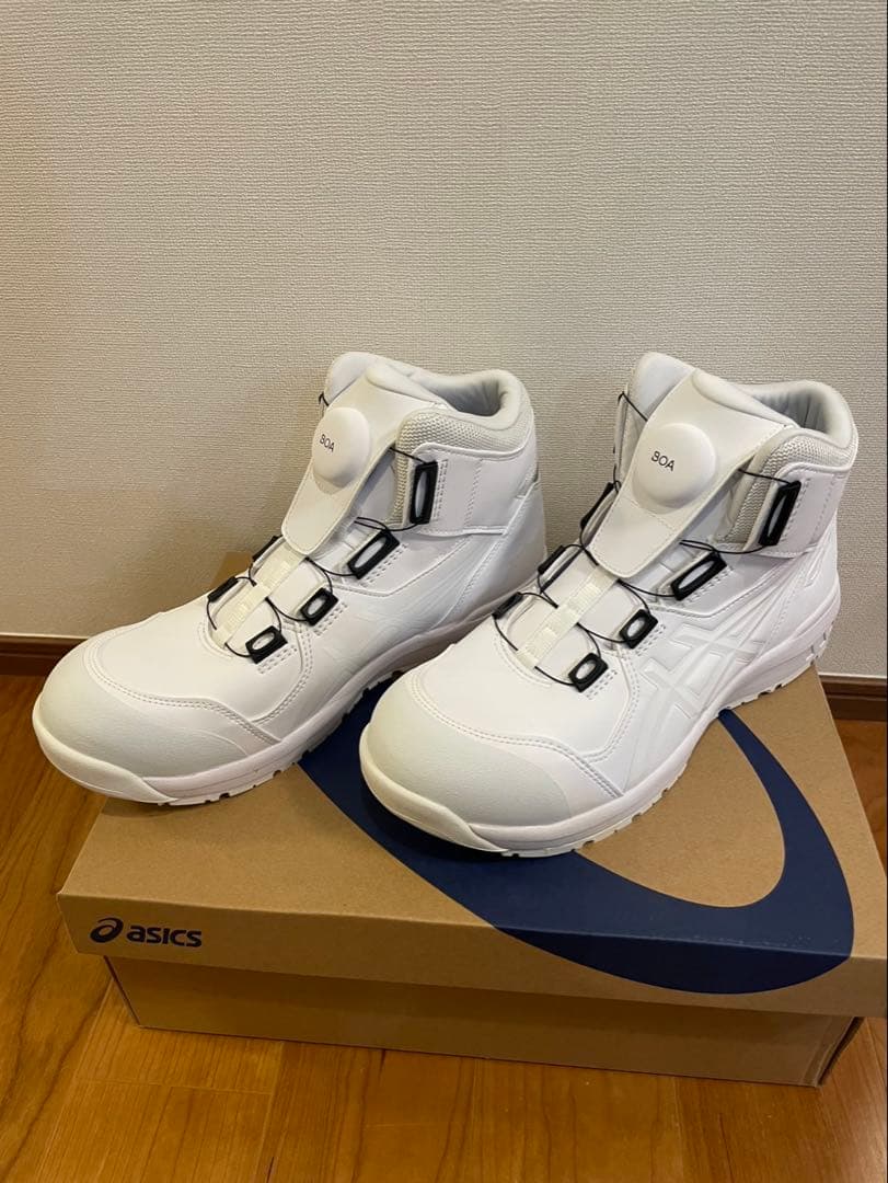 ASICS BOA ホワイト ハイカット安全靴
