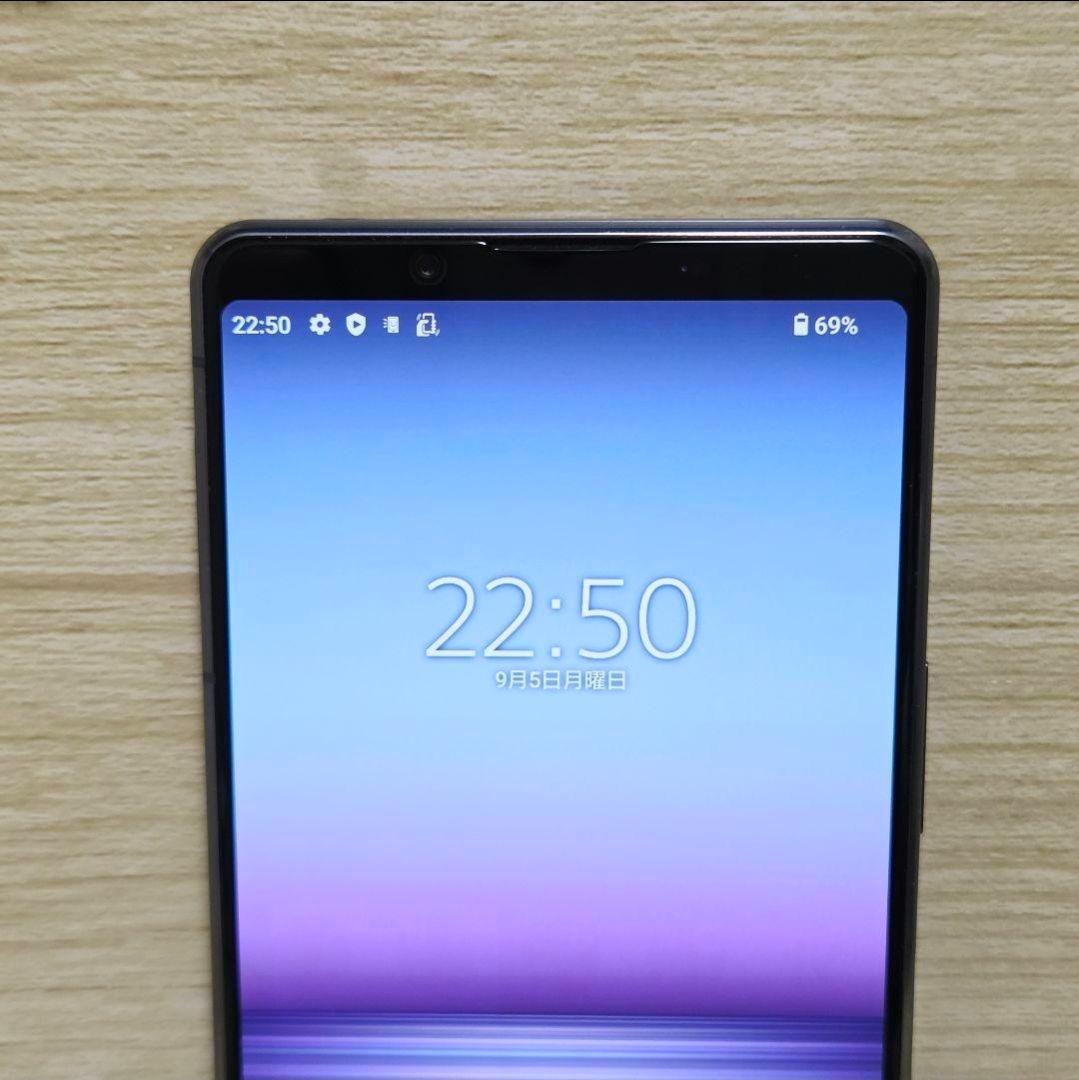 動作品【極美品】SIMフリー Xperia 1 II SO-51A パープル