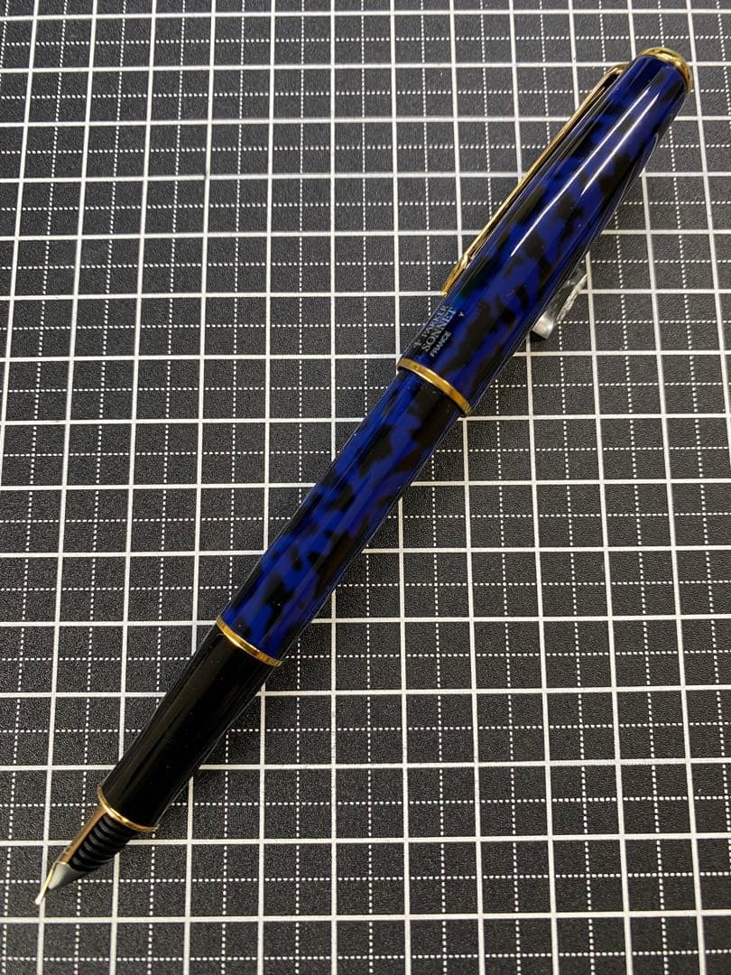 PARKER SONNET BLUE-MARBLE 万年筆　字幅X